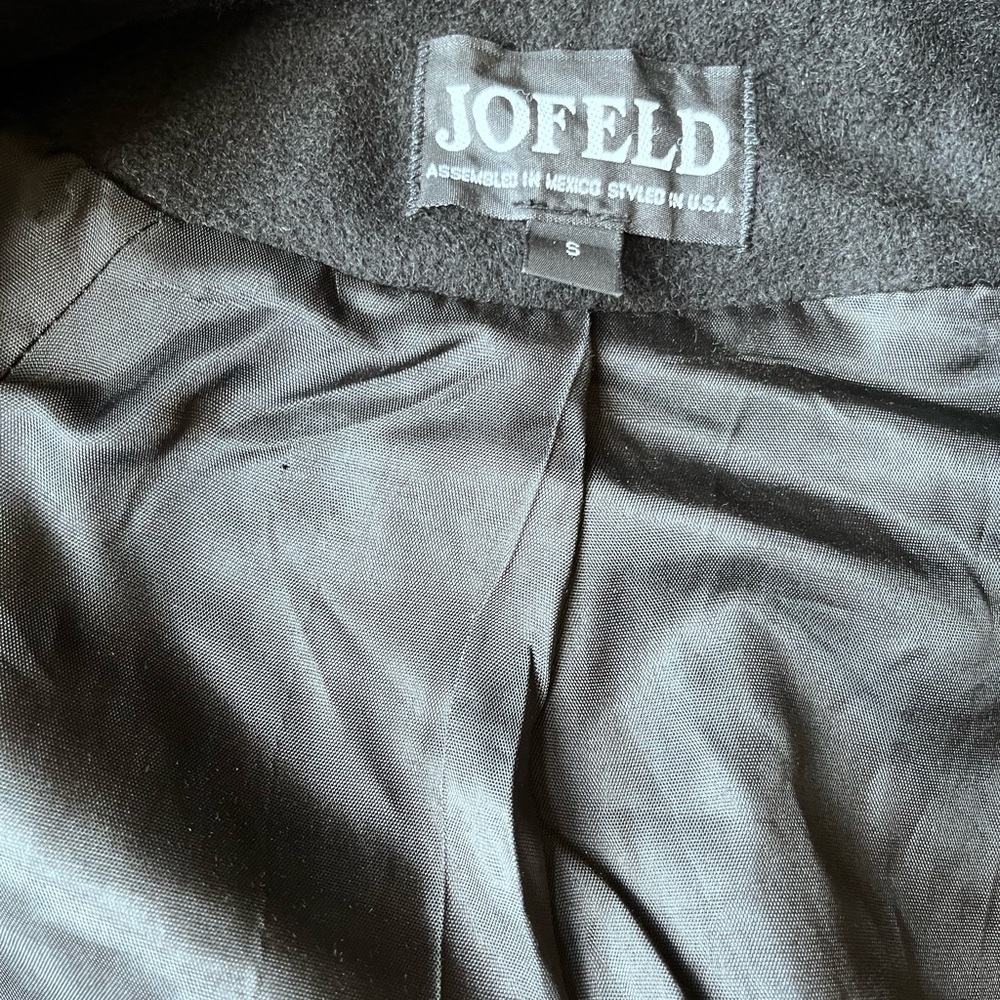 JOFELD vintage A line black coat - Picture 11 of 11
